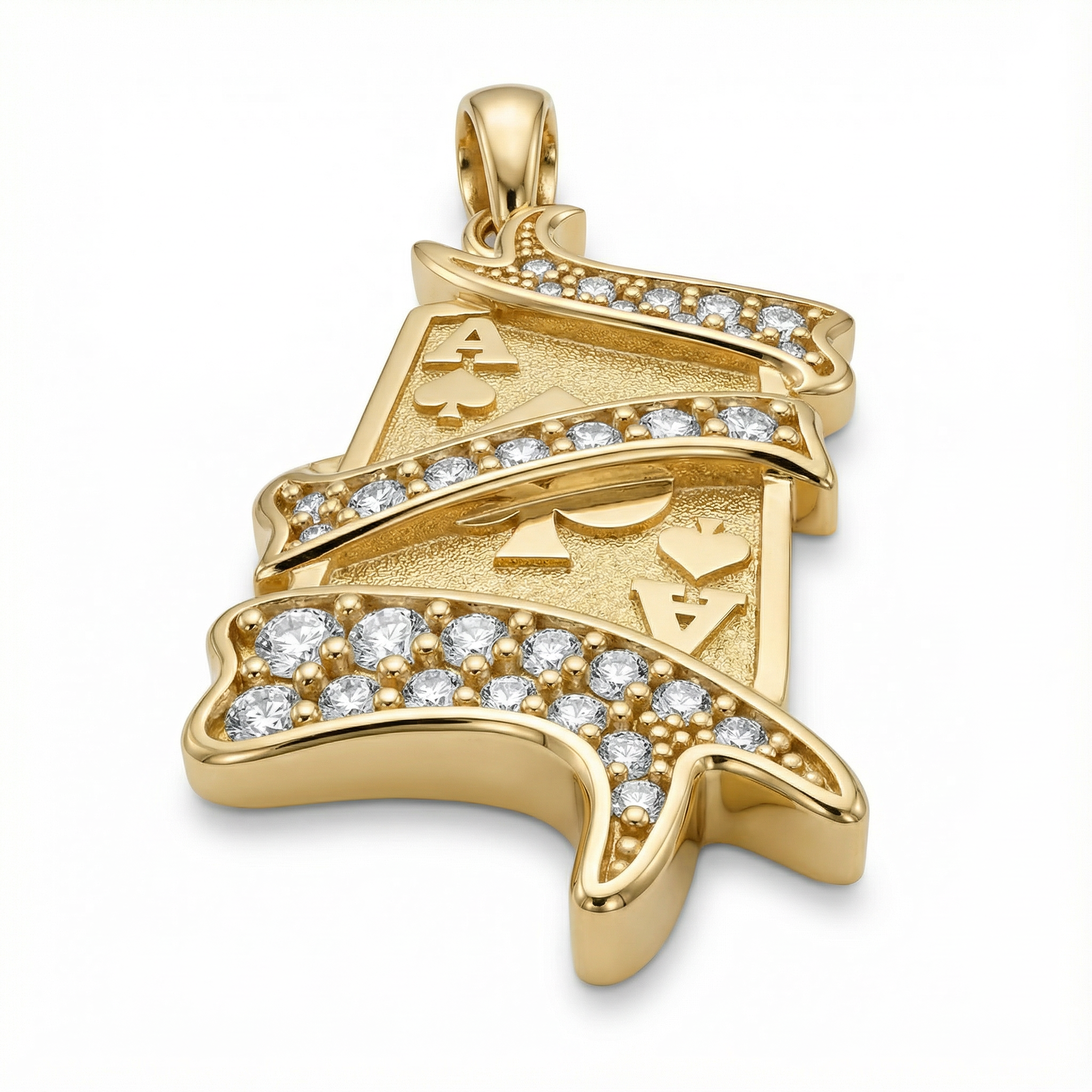 Üç Boyutlu Maça Ası Kolye Ucu