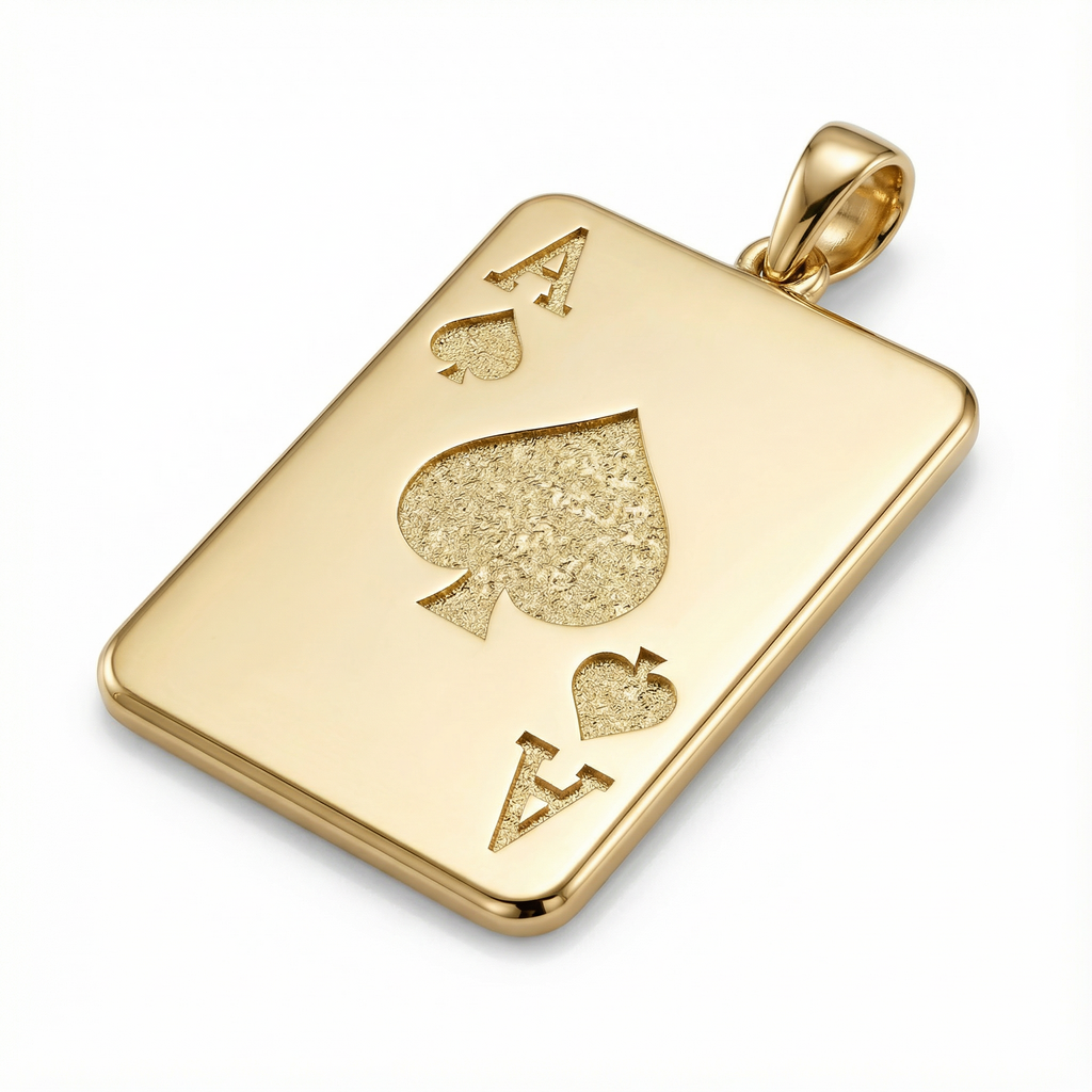 Maça Ası Kolye Ucu