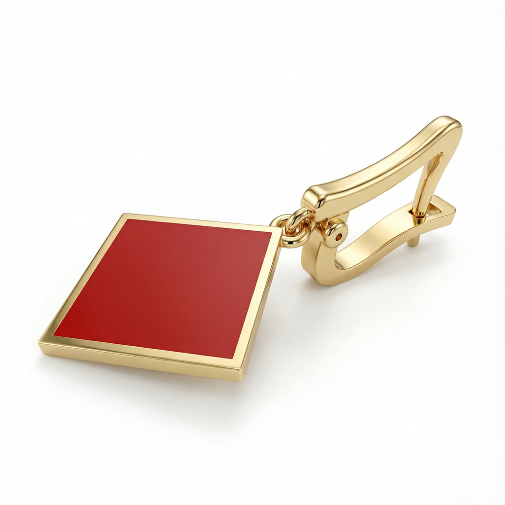 İskambil Kartı Sembollü Küpe