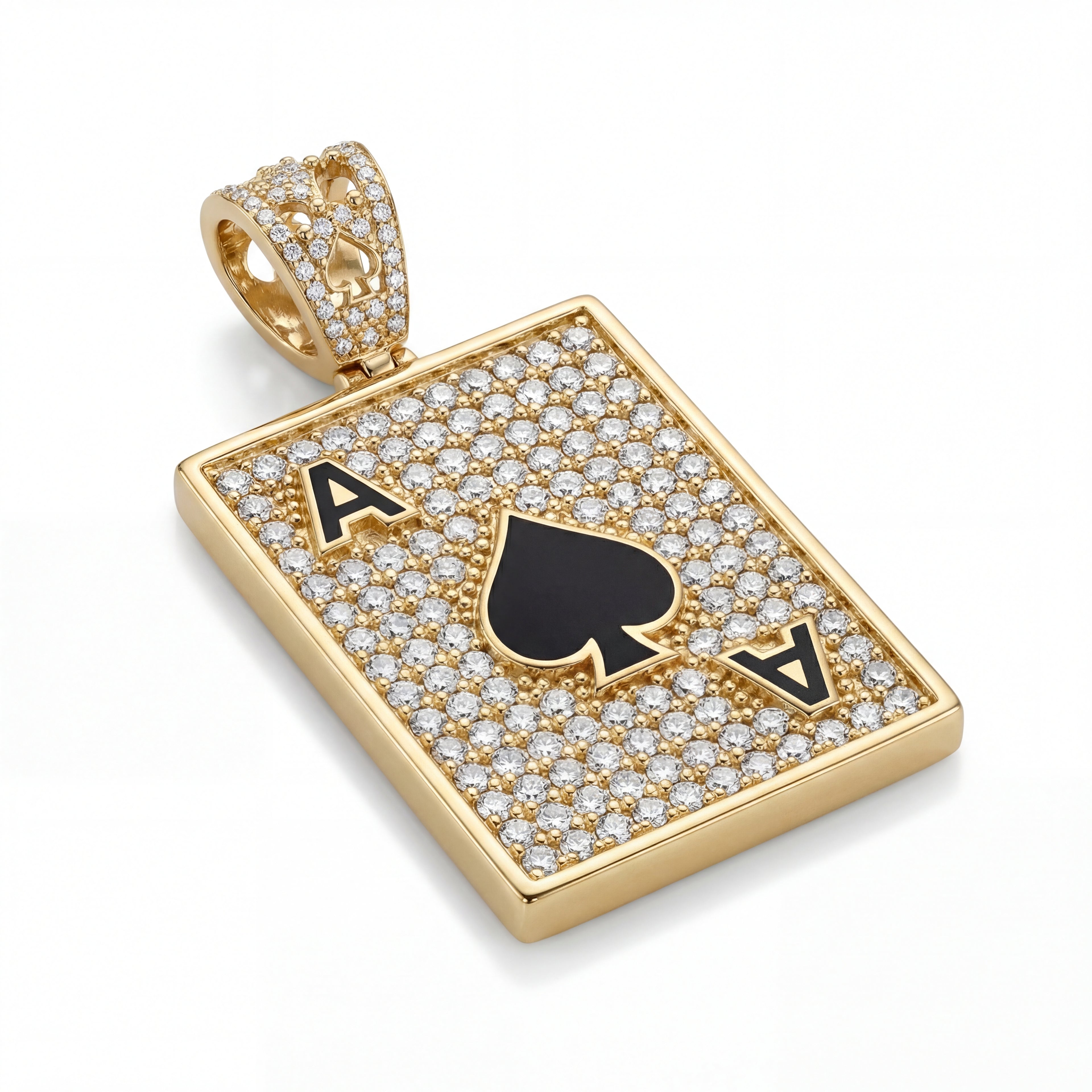 Maça Ası Pırlanta Kolye Ucu