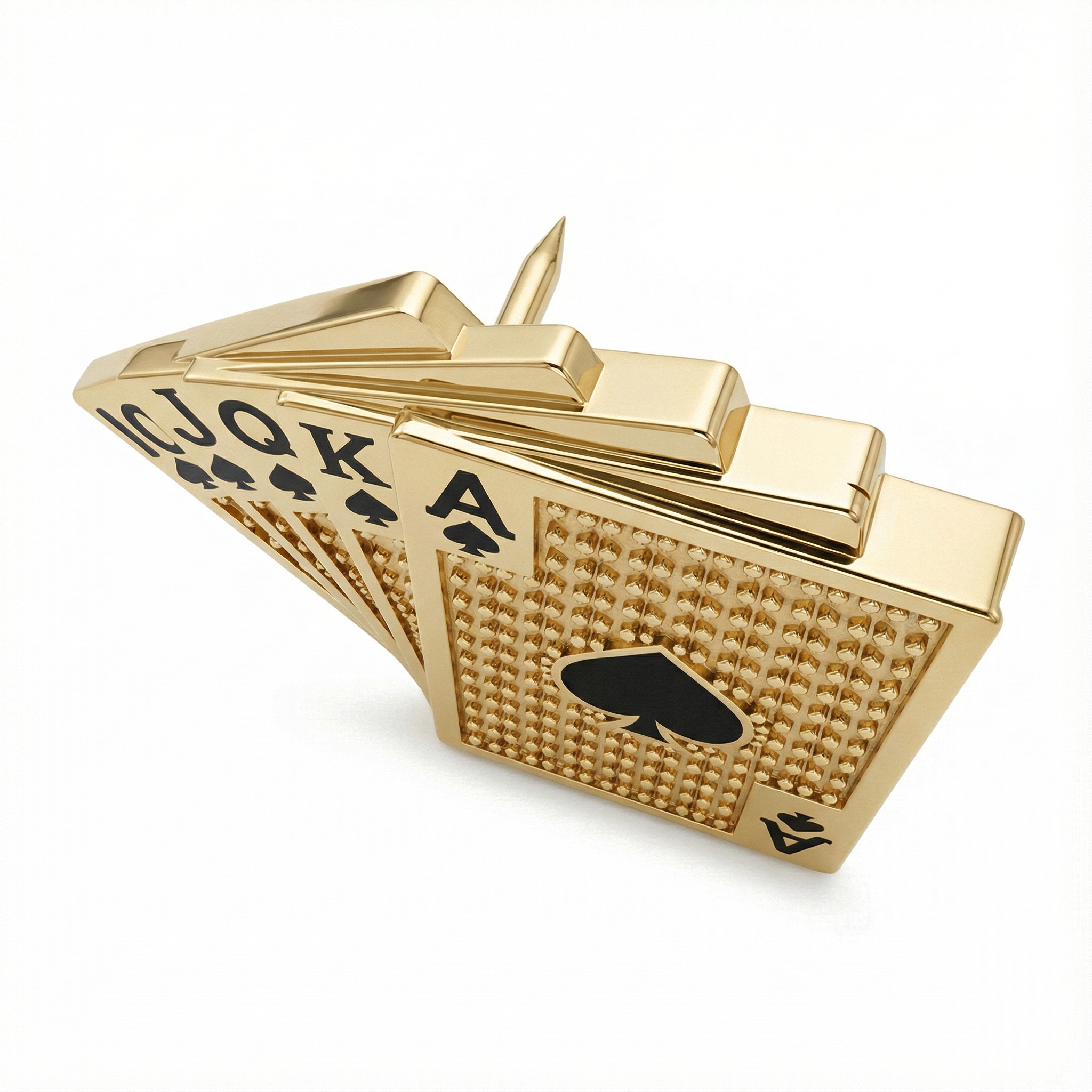 Royal Flush Poker Kartı Broş