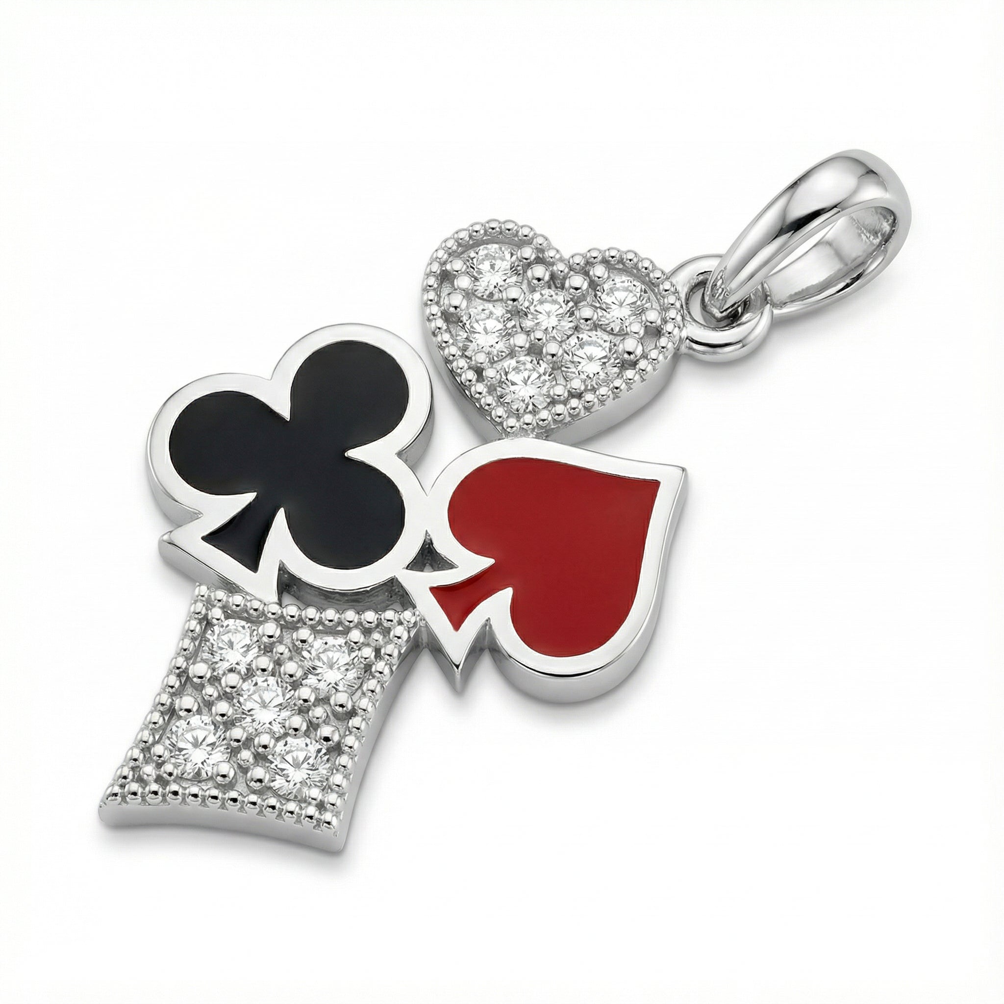 Poker Dörtlü Kolye Ucu