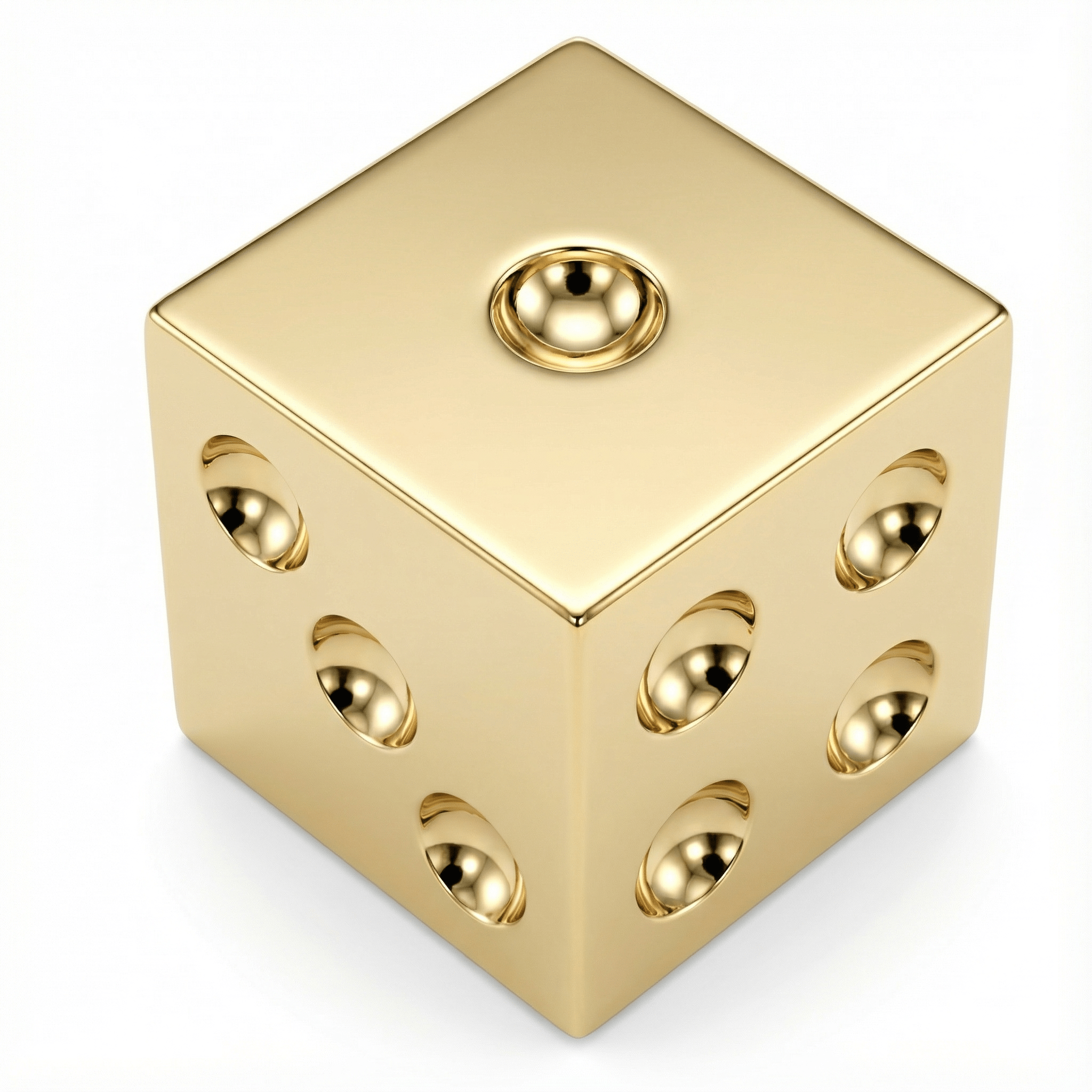 Zar Sembollü Mini Küpe (Tek) - Casino Piercing - Winners Jewels